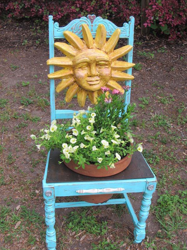 chair planter ideas
